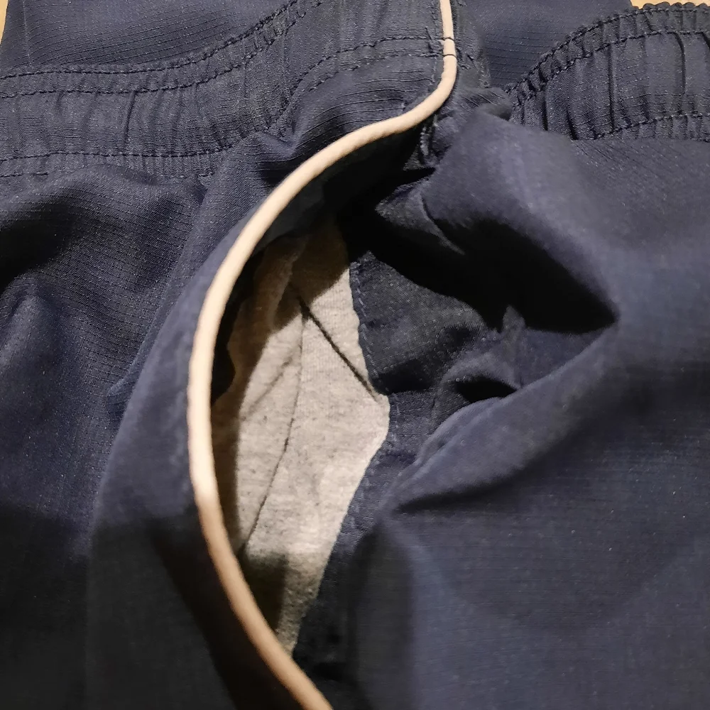 The Children's Place Navy Blue Jogger Sweatpants with White Piping